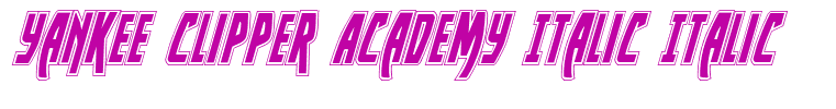Yankee Clipper Academy Italic Italic